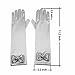 DreamHigh Kids Stretch Satin Long Finger Dress Gloves for Girl Children Party
