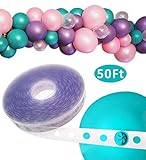 Balloon Decorating Strip Tape 50Ft Long to Make Arch Garland Steamer for Birthday Wedding Baby Shower Party Decorations