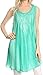 Sakkas Lana Ombre Tie Dye Embroidered Tank Style Long Summer Top | Cover Up