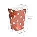 ONINIT 30pcs/Lot Party Favor Gifts Rose Gold Popcorn Boxes Bakery Box Birthday Party Bridal Shower Baby Shower Decorative boxes (each 6 pcs)