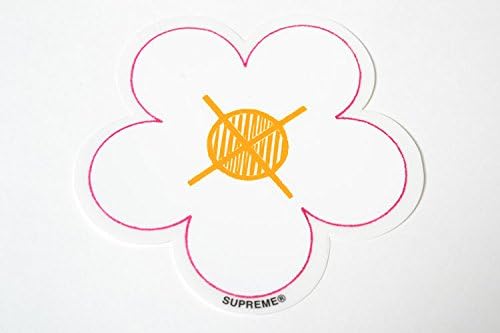 supreme flower sticker
