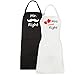 Mr and Mrs Aprons for Wedding Gift 2021, His Hers Bridal Shower Gifts, Anniversary Present Couples Hubby Wifey (Mr Mrs Right)
