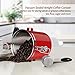 Airtight Coffee Canister, HOKEKI Stainless Steel Container for the Kitchen, Coffee Ground Vault Jar With One Way Co2 Valve And Scoop, Tea Coffee Sugar, Extra Coffee Spoon, 16 oz (Red)