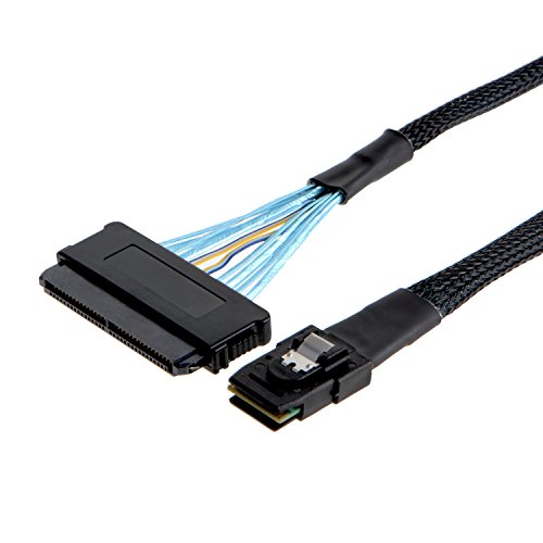 CableCreation Internal Mini SAS 36Pin (SFF-8087) Host to SAS 32Pin (SFF-8484) (Target) Cable, 1.6FT