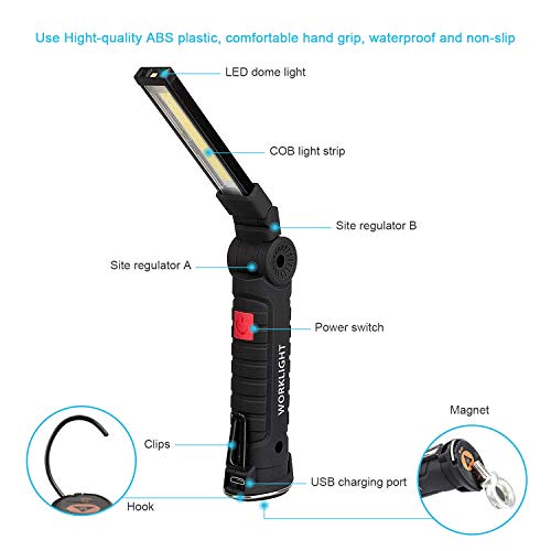 2 YOUYOUTE+Rechargeable+360%25C2%25B0Rotate+Water+Resistant+Inspection