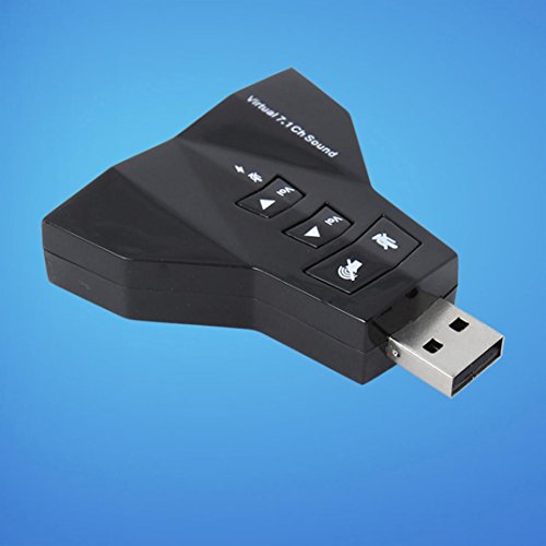image for Tuscom 7.1 Channel USB 2.0 3D Audio Adapter External Stereo Sound Card
