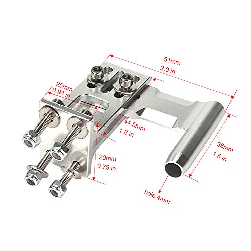 Aluminum Ajustable Skeg Propeller Strut for 4mm Flex Shaft of Pro Boat RC Brushless Electric Model Ship