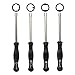 QUNQI STAR 2 Cycle Carburetor Adjustment Tool Kit - 4 Pieces Kit - Including Splined, Double D, Single D and Pacman Fits 530035560/ 308535002/ 308535001/ 308535003
