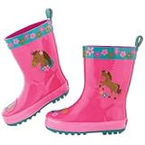 Stephen Joseph Little Girls'  Rain Boots, Girl Horse, 9
