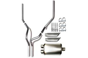 COLT EXHAUST Stianless steel Dual Pipes Conversion Exhaust Kit fits: 2016 F150 F250 trucks