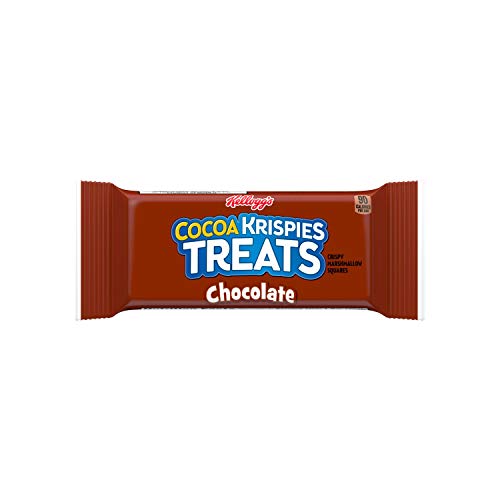 Kellogg's Cocoa Krispies Treats, Crispy Marshmallow Squares, Chocolate, Single Serve, 0.70 oz Bars (8 Count)