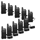Retevis RT22 Two Way Radios Rechargeable Walkie Talkies 16 CH VOX Channel Lock Emergency Alarm 2 Way Radio(10 Pack)