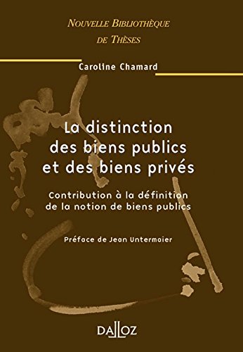 La  distinction des biens publics et des biens privés