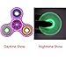 Rinhoo Glow in the Dark Hand Spinner Fidget Tri-Spinner Toys With Premium Hybrid Ceramic Bearing Perfect For ADD, ADHD, Anxiety, and Autism Adult Children (Purple)