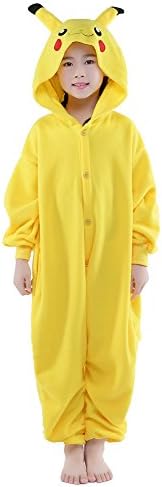 Halloween Children Onesie Pajamas Cosplay Costume (105#, Pikachu)