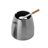 Ashtray, Newness Stainless Steel Tabletop Decoration Unbreakable Home Ashtray
