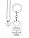 Dad Gifts from Daughter, Father Daughter Keychain Jewelry Daddys Girl Necklace Set, There's This Girl Who Stole My Heart She Calls Me Daddy Wonderful Gift for Christmas Gift