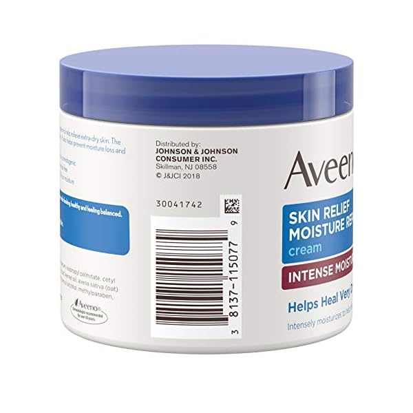 Aveeno-Skin-Relief-Intense-Moisture-Repair-Cream-with-Triple-Oat-Complex-Ceramide-Rich-Emollients-Steroid-Fragrance-Free-Moisturizing-Body-Cream-for-Extra-Dry-Skin-11-oz Aveeno Skin Relief Intense Moisture Repair Cream with Triple Oat Complex, Ceramide & Rich Emollients, Steroid…