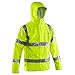 Grundéns Weather Watch Hooded Fishing Jacket, Reflective Yellow - Large