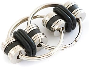 Customizable Bike Chain Fidget Toy, Stress and Anxiety Reducer, Great for ADD, ADHD, Autism, and Restless Hands (Black)