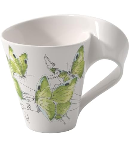 Villeroy & Boch NewWave Stars Henkelbecher – Premium Porzellantasse Mit Löwe-Sternzeichen-Motiv, 300 Ml, Spülmaschinenfest