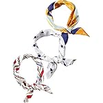 3 Pieces Chiffon Scarf Square Handkerchief Ribbon Scarf Neck Scarf for Lady Girls Women Decoration 3 Pieces Chiffon Scarf Square Handkerchief Ribbon Scarf Neck Scarf for Lady Girls Women Decoration