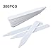 KINGLAKE 300 Pcs 4.7 Inch Thick Plastic Plant Garden Labels Nursery Garden Stake Tags White