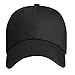 Pack of 2, Plain Baseball Cap Blank Hat, (Black & White)