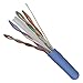 Cat6 Plenum Cable 1000ft (CMP) | 23AWG Solid Conductor, 550MHz, 4-Pair UTP Cable, DSX-8000 Fluke Tested | Bulk Ethernet Cable | Best for Gaming and Networking (Blue)