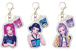 BTRE Korea Pop Card Keychain - Aesthetic Bag Charm for Concerts, pop demon hunters Stuff Fans Cosplay Merchandise Gifts
