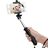 [2015 NEW RELEASE] Selfie Stick, NOOT PRODUCTS® Ultra Compact Foldable Beettle Series 3-in-1 Self-Portrait Extendable Monopod Wireless Bluetooth Selfie Stick with built-in Bluetooth Remote Shutter with Adjustable Phone Holder for iPhone 6, iPhone 6 Plus, iPhone 5S/5C/5, Android - Gold/Black