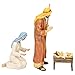 Three Kings Gifts Holy Family Joseph, Mary, Jesus with Manger, Polystone Flat Bottom Base for Stability, Home Decorating Christmas Nativity Scene Sets & Figures, 3-Pieces, For 10 inch Scale Collection