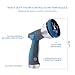 INNAV8 Garden Hose Nozzle Sprayer Heavy Duty - FEATURES THUMB CONTROL with 10 Water Patterns - High Pressure Water Hose Nozzle for Hose Outdoor - Perfect Garden Hose Sprayer Nozzle for Watering Plants