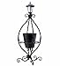 Outdoor Wrought Iron Solar Metal Plant Stand with Traditional Style Lantern Light 17.75 Dia. x 39.75 Hthumb 4