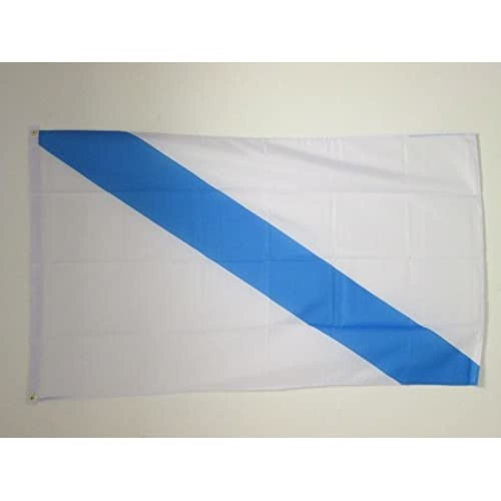 AZ FLAG - Galicia Without Arms Flag - 3x5 Ft - 100D Polyester Spanish Region Of Galicia Banner with Two Metal Grommets - Fade Resistant - Vivid Colors - 3' x 5' Feet - 150x90 Cm