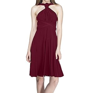 OBEEII Vrouwen Multi Way Bandage Korte Jurken Elegante Convertible Avondjurk Voor Bruidsmeisje Bruiloft Prom Cocktail…