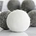 LEMON Wool Dryer Balls, All Natural, Eco-Friendly, Reusable Laundry Essentials, 12 pack - 6 white and 6 gray