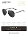 LUENX Men Aviator Sunglasses Polarized Women - UV 400 with case 60MM
