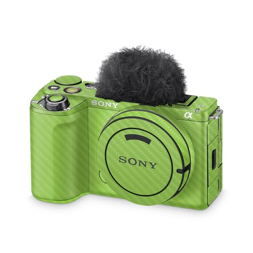 Carbon Fiber Camera Skin Compatible with Sony ZV E10 II Camera (2024) - Solid L…