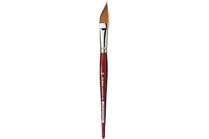 DA VINCI BRUSHES da Vinci Watercolor Series 5587 CosmoTop Spin Paint Brush, Slant Liner Synthetic with Red Handle, Size 20