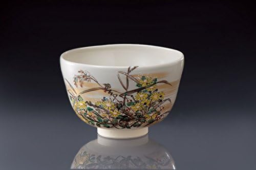 Kyo-yaki Matcha Tea Bowl "Yabukoji (Japanese Ardisia)"
