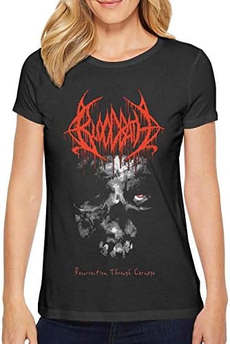 Oklkdas Fashion t Shirts Womens Bloodbath-Resurrection- O-Neck Short Sleeve tee Shirts