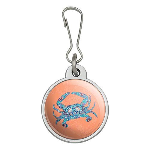 Mosaic Crab Jacket Handbag Purse Luggage Backpack Zipper Pull Charm