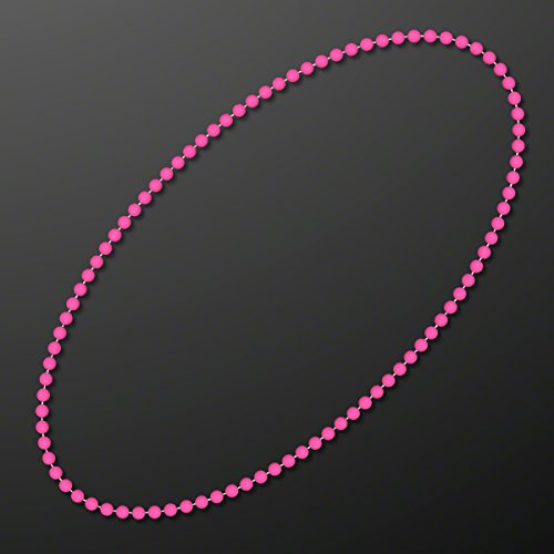 Pink Round Ball Mardi Gras Bead Necklaces (Set of 144)