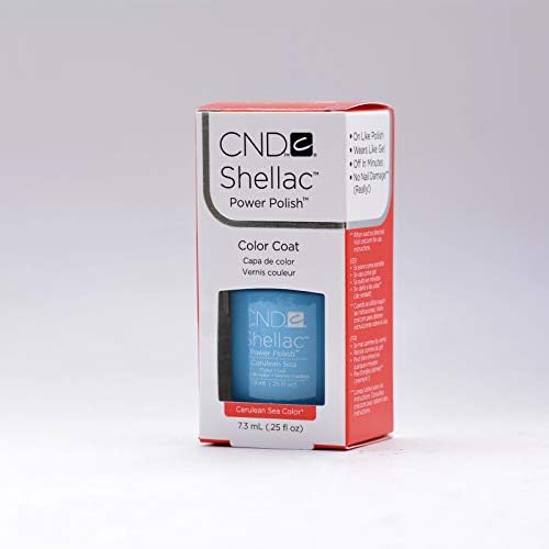 Hot New Color C N D Shellac UV LED Gel Nail Polish (Cerulean Sea)