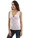 PattyBoutik Women Scallop V Neck Floral Lace Blouse