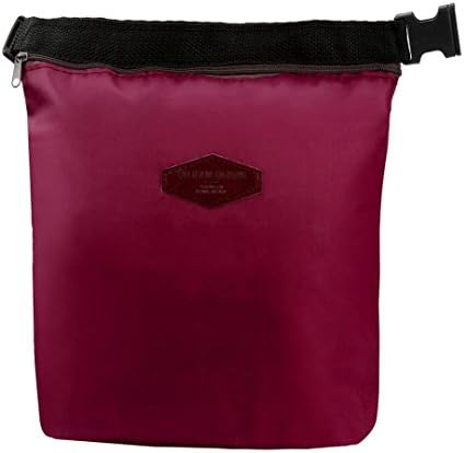 SanCanSn Picnic Bags Waterproof Thermal Cooler Insulated Lunch Box Portable Tote Storage Lunch Bag (1PC, Wine Red)