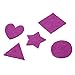 Juvale 1000 Pieces Felt Shapes for Crafts, Heart, Star, and Geometric Designs, Felt Ornaments for Craft Projects (Assorted Colors)