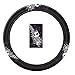 Yupbizauto 12 Pieces Nightmare Before Christmas Jack Skellington Car Truck SUV Seat Covers Rubber Front and Rear Floor Mat Sunshade CD Visor Air Fresheners Keychain Set with Little Tree Air Freshener