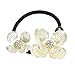 Canserin Pearls Diamond Flower Hair Band Rope Scrunchie Ponytail Holder